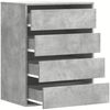 vidaXL Kommode Betongrau 60x41x76 cm Holzwerkstoff 852873 Bild 5