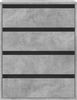 vidaXL Kommode Betongrau 60x41x76 cm Holzwerkstoff 852873 Bild 4