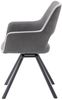 Esszimmerstuhl >Agrafa< (2-er Set) in Grau aus Metall - 58x90x60cm (BxHxT) Bild 2