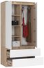 Raumhirsch Furniture Kleiderschrank Moderner Kleiderschrank - Zaubert Ordnung ins Schlafzimmer - Stauraum (viele Farbvarianten - Maße 180 - 90 - 50 cm) Stilvoller Schlafzimmerschrank, ideal für Jugendzimmer & Wohnzimmer Bild 3