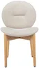 Vente-unique - ISADIO Stuhl Stoff Beige - B 59,5 cm x H 83 cm x L 50,5 cm Bild 3