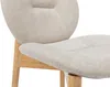 Vente-unique - ISADIO Stuhl Stoff Beige - B 59,5 cm x H 83 cm x L 50,5 cm Bild 5