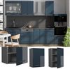 Hängeschrank Fame-Line Dunkelblau Hochglanz 50 cm Vicco Bild 2