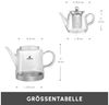 Karaca Teekanne Karaca Dora Borosilikat Glas-Teekannen-Set, 2.25L, Hitzebeständig, 2.25 l Bild 2
