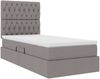 vidaXL Aufbewahrungsbett mit Matratze Taupe 90 x 190 cm Stoff 3371814 Bild 5