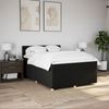 vidaXL Boxspringbett mit Matratze Schwarz 140x190 cm Stoff 3288984 Bild 4