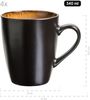 MÄSER 935133 Serie Teona, 4er Kaffeebecher Set mit grün-brauner Reaktivglasur, 4 große Kaffeetassen aus Keramik in modern dezenter Coupe-Form, Steinzeug Bild 3