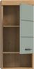 Xonox Scout Hängeschrank (B/H/T: 37x79x24 cm) in Salbei und Artisan Eiche Nachbildung Bild 3