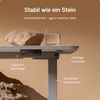 Desktronic HomeOne Elektrisch höhenverstellbarer Schreibtisch 160x80cm Grau/Weiß mit Memory-Funktion, Anti-Kollisions Technologie, USB-A und USB-C-Ladeanschlüssen Bild 4