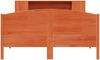 vidaXL Massivholzbett mit Regal ohne Matratze Wachsbraun 150x200 cm 3323064 Bild 4