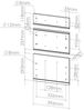 Küchenfront R-Line Edelgrau 39.6 x 70.4 cm Möbelfront für den Schubladenunterschrank Vicco Bild 2
