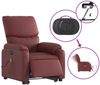 vidaXL Massagesessel mit Aufstehhilfe Elektrisch Weinrot Kunstleder 3204911 Bild 5