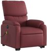 vidaXL Massagesessel mit Aufstehhilfe Elektrisch Weinrot Kunstleder 3204911 Bild 3