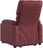 vidaXL Massagesessel mit Aufstehhilfe Elektrisch Weinrot Kunstleder 3204911 Bild 4
