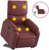 vidaXL Massagesessel mit Aufstehhilfe Elektrisch Weinrot Kunstleder 3204911 Bild 2