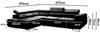 Ecksofa mit Schlaffunktion DECLAN Stoff Poso Honiggelb Ottomane Links Bild 5