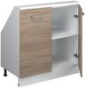 Küchenschrank für Dachschrägen R-Line Sonoma 80 cm mit 2 Türen Vicco Bild 4