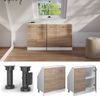 Küchenschrank für Dachschrägen R-Line Sonoma 80 cm mit 2 Türen Vicco Bild 5