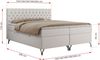 Boxspringbett mit Kopfteil und Topper, Polsterbett - GRIMALDI - 200 x 200 cm - Weiß Kunstleder - H3 Bild 5