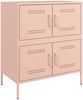 vidaXL Sideboard Rosa 68x39x79 cm Stahl 842953 Bild 2