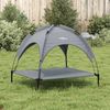 vidaXL Hundeliege mit Dach Anthrazit Oxford-Gewebe und Stahl 172598 Bild 3