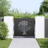 vidaXL Gartentor Schwarz 85 x 100 cm Pulverbeschichteter Stahl 42015859 Bild 3