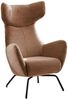 KAWOLA Sessel LOTTE Ohrensessel Cord rost 117 x 82 x 79 cm Bild 3