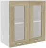 vidaXL Hängeglasschrank Lyon Sonoma-Eiche 60x31x60 cm Holzwerkstoff 802524 Bild 2
