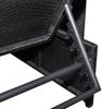vidaXL Outdoor-Lehnstühle 2 Stk. mit Tisch Schwarz Poly-Rattan 43069 Bild 5