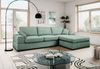 Ecksofa (B/H/T: 308x90x186 cm) in Petrol Bild 3