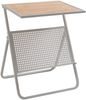 Beistelltisch mit Zeitungsablage Jäller 48x40x30 cm Beige/Eicheoptik [en. casa] Bild 3