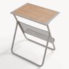 Beistelltisch mit Zeitungsablage Jäller 48x40x30 cm Beige/Eicheoptik [en. casa] Bild 5