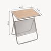 Beistelltisch mit Zeitungsablage Jäller 48x40x30 cm Beige/Eicheoptik [en. casa] Bild 4