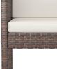vidaXL 5-tlg. Gartenbar-Set mit Kissen Poly Rattan Braun 3094789 Bild 5