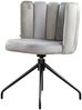 KAWOLA Esszimmerstuhl JADA Drehstuhl Velvet grau 79 x 55 x 58 cm Bild 3