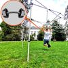 Faltpavillon 3x6 m (inkl. 3 Seitenwände) – Robuste Stahlkonstruktion und Plane 330 g/m². - mit 3 Wänden - Weiß Bild 2