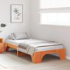 vidaXL Bettrahmen Wachsbraun 75 x 190 cm Massives Kiefernholz 872973 Bild 3