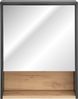 Spiegelschrank 'Burbon', Graphit matt/Artisan Eiche, 75x60 cm Bild 2