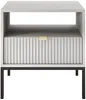 Vente-unique - 2er-Set Nachttische mit 1 Schublade & 1 Ablage - Grau - LIOUBA von Pascal Morabito Bild 3