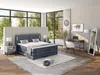 Vente-unique - 2er-Set Nachttische mit 1 Schublade & 1 Ablage - Grau - LIOUBA von Pascal Morabito Bild 5
