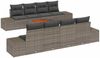 vidaXL Gartensofa-set mit Speicher 9 pcs Grau Poly-Rattan 3356599 Bild 2