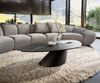 Couchtisch Edge Organisch 140x76 cm Keramik Laminam® Noir Desir Braun Conis Metall Schwarz Bild 1