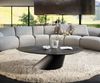 Couchtisch Edge Organisch 140x76 cm Keramik Laminam® Noir Desir Braun Conis Metall Schwarz Bild 2