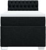 vidaXL Boxspringbett mit Matratze Schwarz 90x190 cm Stoff 3285752 Bild 4