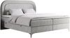 Boxspringbett, Schlafzimmerbett, Bettkasten - EIRA -120 x 200 cm - Hellgrau Stoff - H4 Bild 4