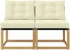 vidaXL 2 Stück Outdoor Mittelsofa 901609 Bild 4
