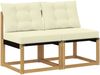 vidaXL 2 Stück Outdoor Mittelsofa 901609 Bild 2