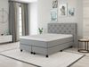 Boxspringbett Stockholm 140x200cm. Textilbezug weiss. Härtegrad 3. mit Topper Bild 4