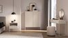 Selsey 'Derriva' Highboard mit geriffelten Fronten, hellbeige, ca. 120 x 100 x 37 cm Bild 3