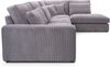 AX LIVING Cord Eckcouch Celleri XXL Couch L Form in Grau 314 cm R Bild 5